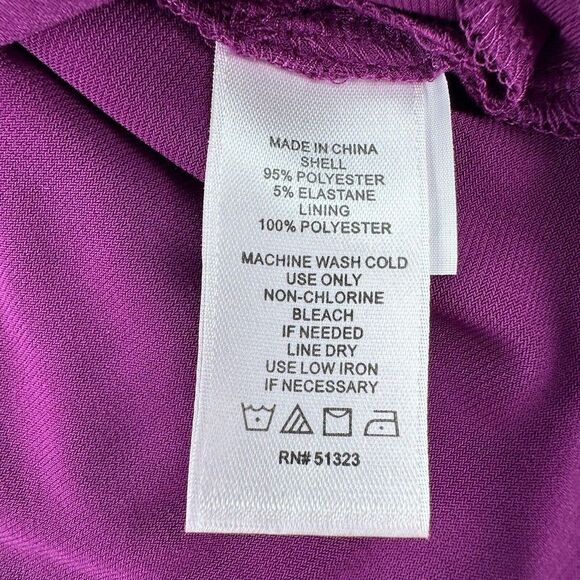 1.STATE Cinched Waist V Neck Dress Women’s Size Medium Purple NWOT - Picture 10 of 13